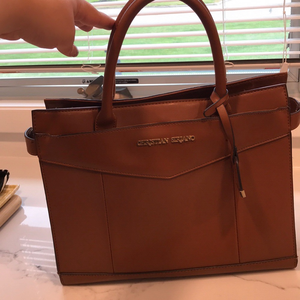 Christian Siriano Cognac Handbag